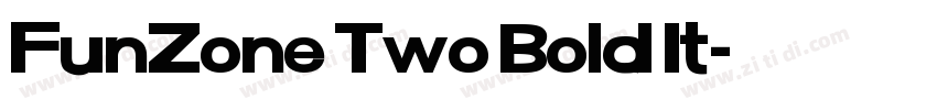 FunZone Two Bold It字体转换